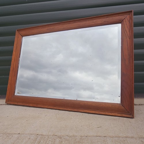 Antique oak framed bevelled - antique,