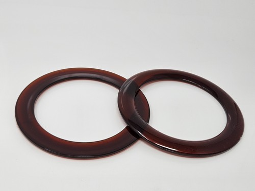 Round tortoise clear - clear, brown