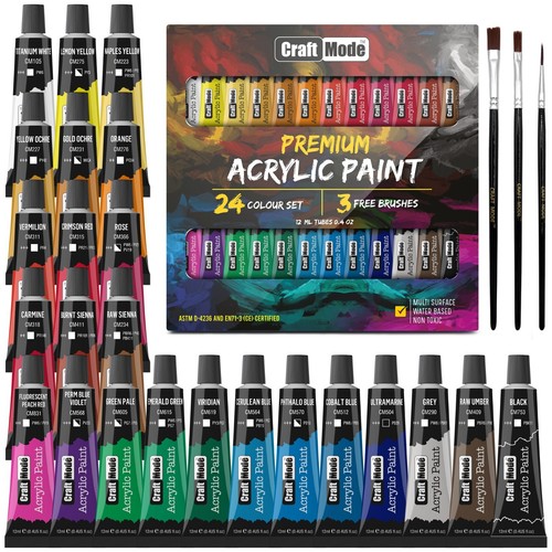 Acrylic paint set - 12ml, perfect