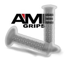AME BMX Bike Grips Round Clear