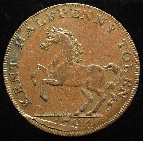 British conder token kent - british,