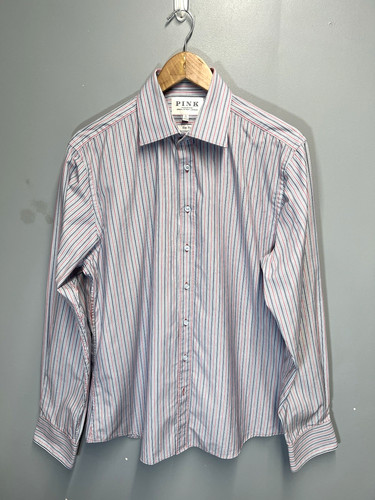Thomas pink stripe - shirt, mens