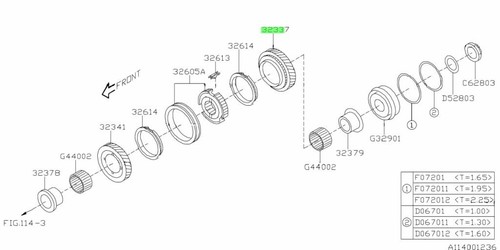 Gear complete 6th drive - complete, for