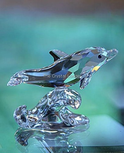 Swarovski crystal dolphin baby - crystal,