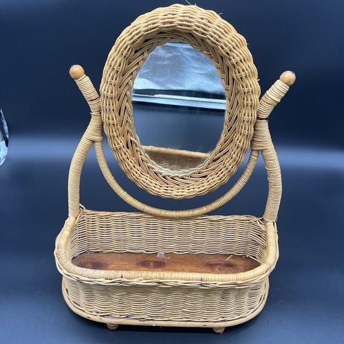 Vintage wicker rattan - wicker, wood