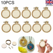 10x Mini Embroidery Hoop Ring