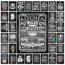 Kitchen Metal Tin Sign Plaque