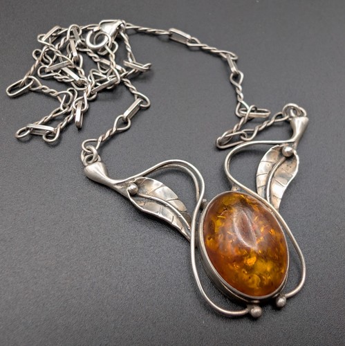 Vintage sterling silver amber - vintage,
