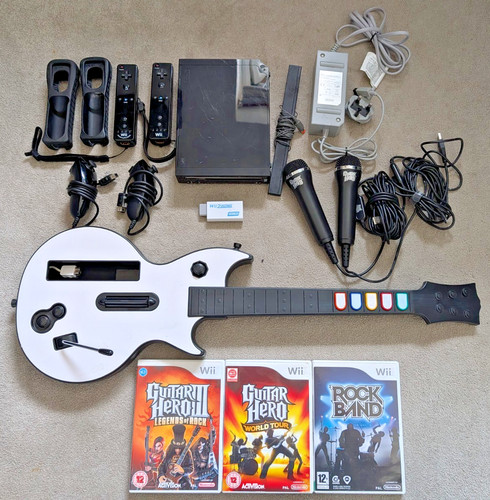 Nintendo wii black - nintendo, guitar