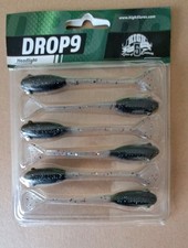 Dropshot Lures,perch lures From High five, 90mm Soft Plastic Fan Tail, Pin Tail