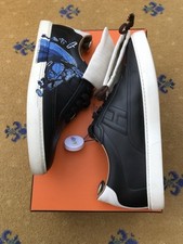 Hermes Trainers Sneaker Shoes Quicker Blue Black Leather Horse UK 6 US 7 EU 40
