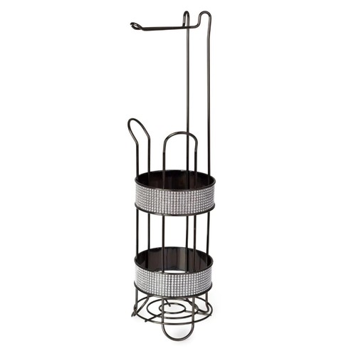 Diamante toilet paper holder - diamante,