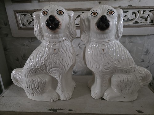 Antique pair staffordshire - pair, of