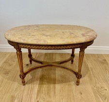 Antique French Marble Coffee Table