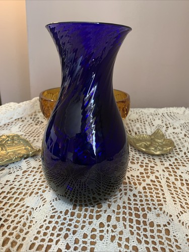 Dartington cobalt blue glass - dartington,