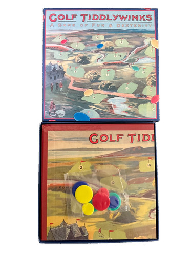 Golf tiddlywinks game of - golf, a