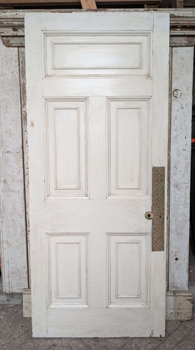 Reclaimed panel pine door - a,
