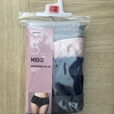 Marks & Spencer Ladies 5 Pack Microfibre Midis Knickers Size 18 Multi