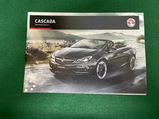 VAUXHALL CASCADA SALES BROCHURE 51 PAGES ELITE SE 2016