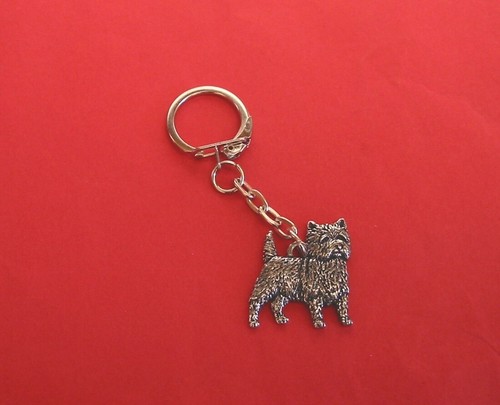 Cairn terrier keyring - cairn,