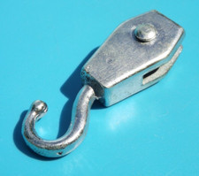 Zinc plated Meccano Crane Hook, part 57d