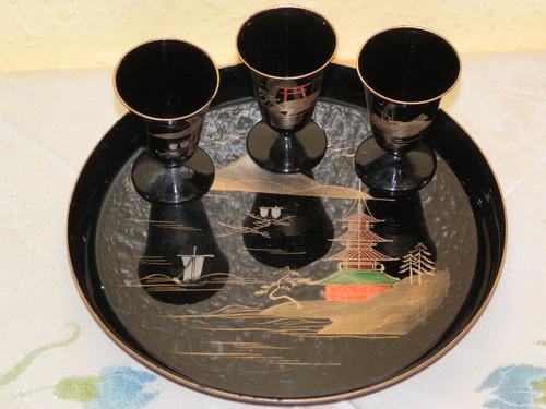 Vintage black lacquer chinese - vintage,