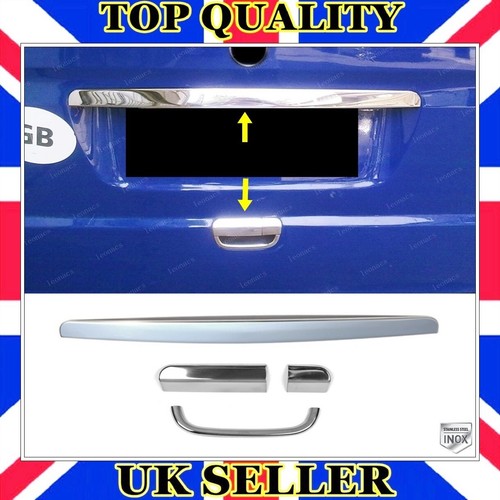 Chrome rear trunk tailgate - trunk, +