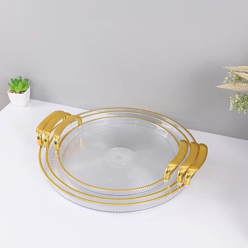 Round serving tray with - tray,