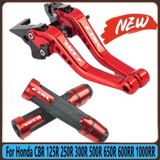 For Honda CBR650R 600RR 1000RR Short Brake Clutch Levers Handlebar Grips End Cap