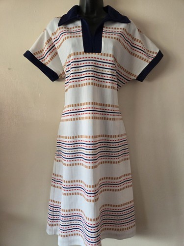 Vintage 70s striped day - striped,