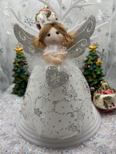 White and silver angel tree - 1,
