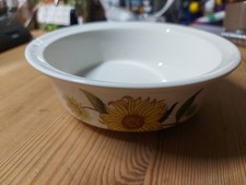 Vintage Wedgwood Etruria Sunflower Cereal Salad Bowls 6" Collectable Tableware