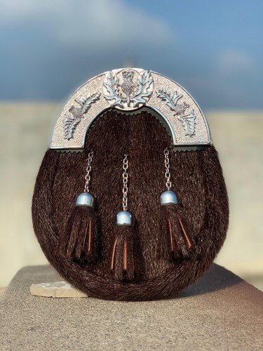 Men brown fur leather - men’s,