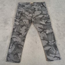 Wrangler Trousers Mens W42 L30 Realtree Camouflage Grey  Regular Taper Hunting