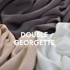 Plain Double Georgette Crepe Fabric Dress Craft Drape Costume Fabric 58" Meter