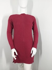 FAT FACE - Size L Deep Red Long Sleeve Pullover / Jumper Dress AUTUMN WINTER