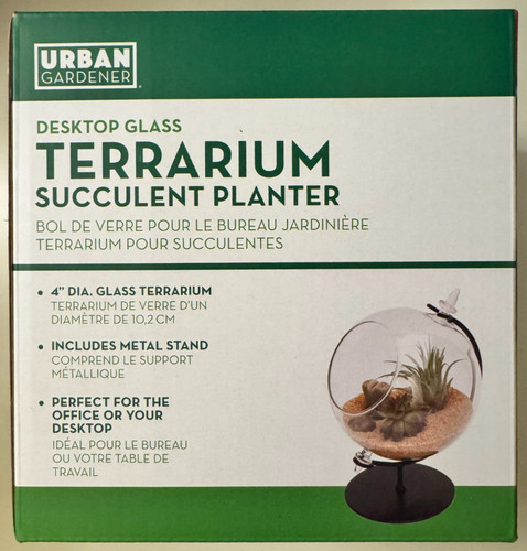Desktop glass terrarium - glass,