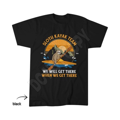 Sloth kayaking shirt - kayaking, shirt,