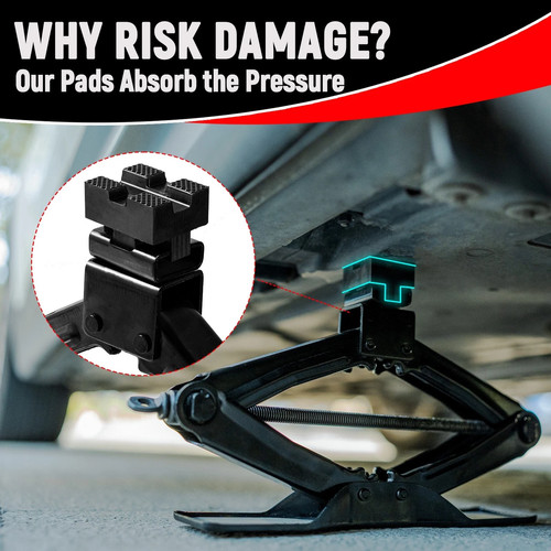 Scissor jack pads rubber car - scissor,