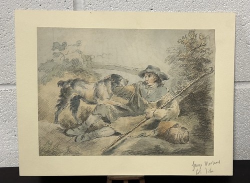Vintage coloured lithograph - vintage,