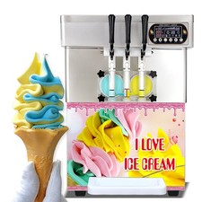 UK Kolice Commercial Countertop Gelato Hard Ice Cream Machine 30-40L/hour