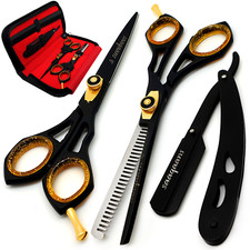 Professional Hairdressing Scissors Set 6" Barber Hair Cutting Sharp Razor Shears