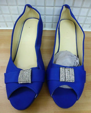 Womens sateen wedge shoes - sateen,