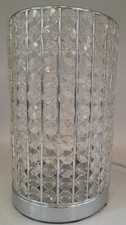 Homebase Modern Polished Chrome and Clear Crystal Table Lamp Working A46 B401