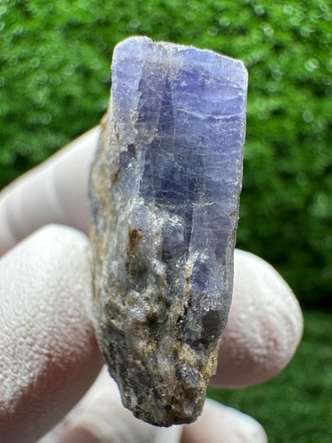 Tanzanite crystal with - with, color