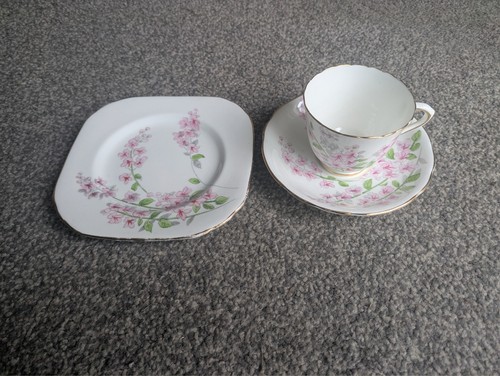 Vintage delphine pink floral - delphine,