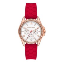 Michael Kors ladies Watch MKO1005 Pilot Watch In Red Brand New No Box £RRP 215