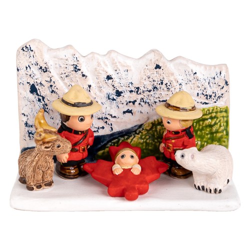 Canadian nativity scene - canadian,