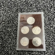 POSSIBLY SILVER?? 1977 Queen Elizabeth Ii Silver Jubilee Crown Coins Set of 5