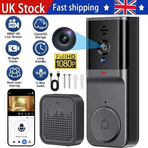 Wireless wifi video doorbell - wireless,